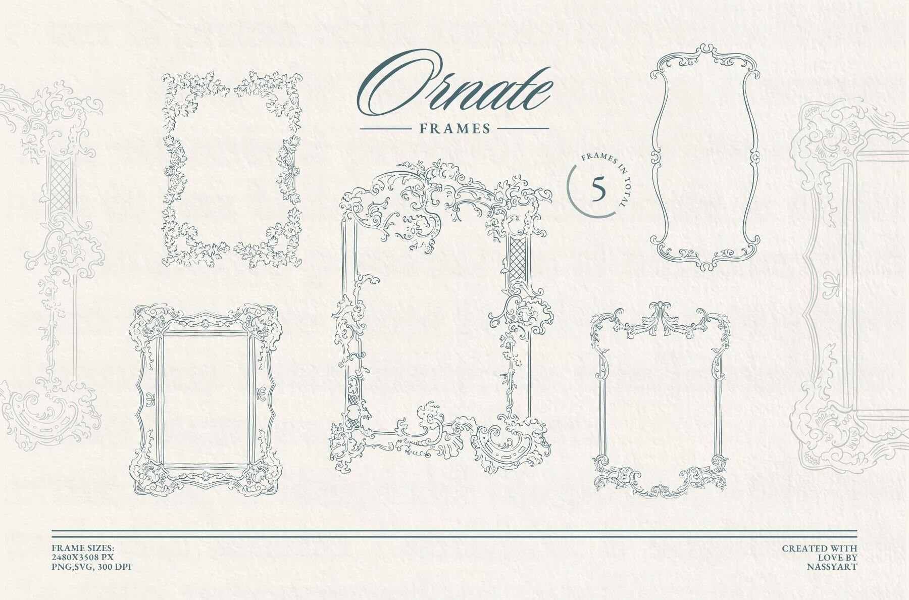 Vintage Chinoiserie Frame Collection 10