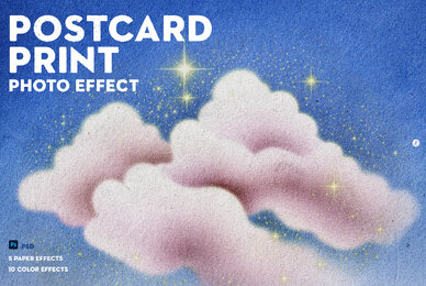 Postcard Print Photo Effect