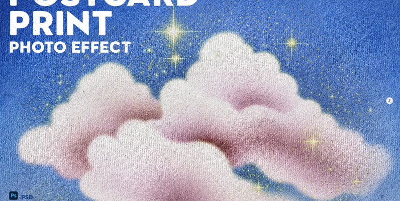 Postcard Print Photo Effect