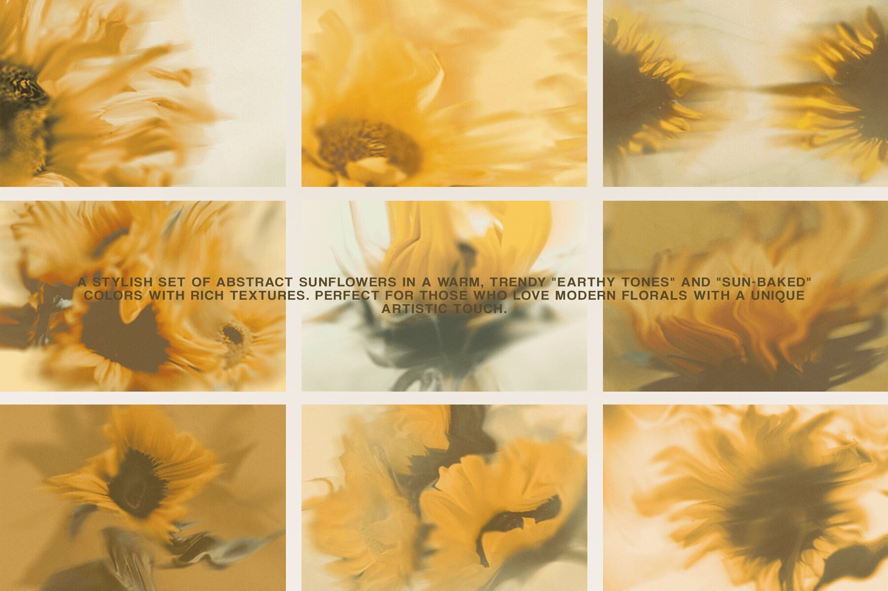 Bloomed Harvest Sunflowers abstract backgrounds 3