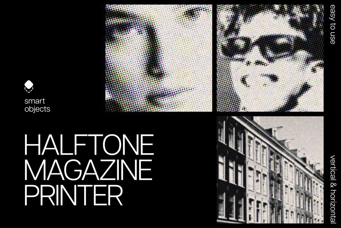 Retro Magazine Printer Effect 1