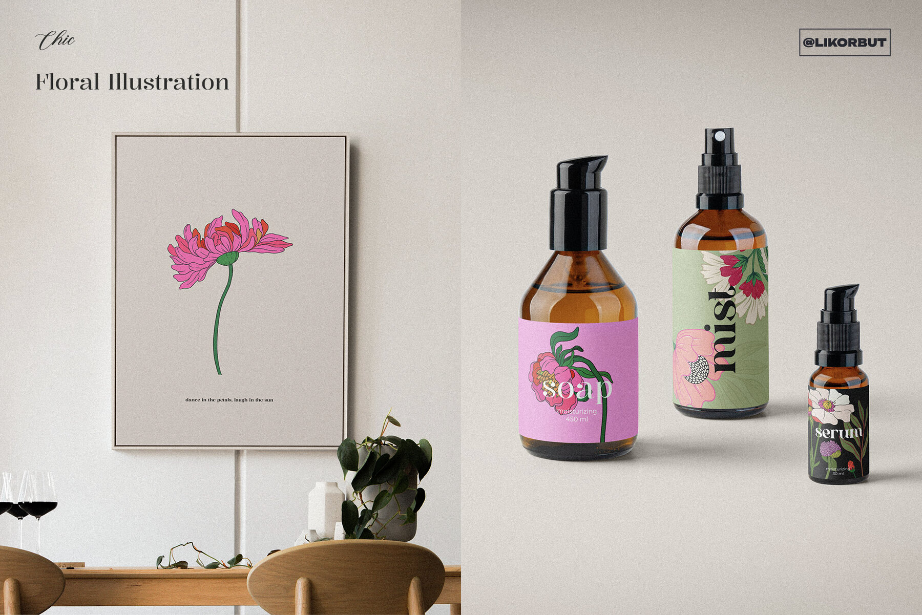 Modern Botanical Floral Illustration 6