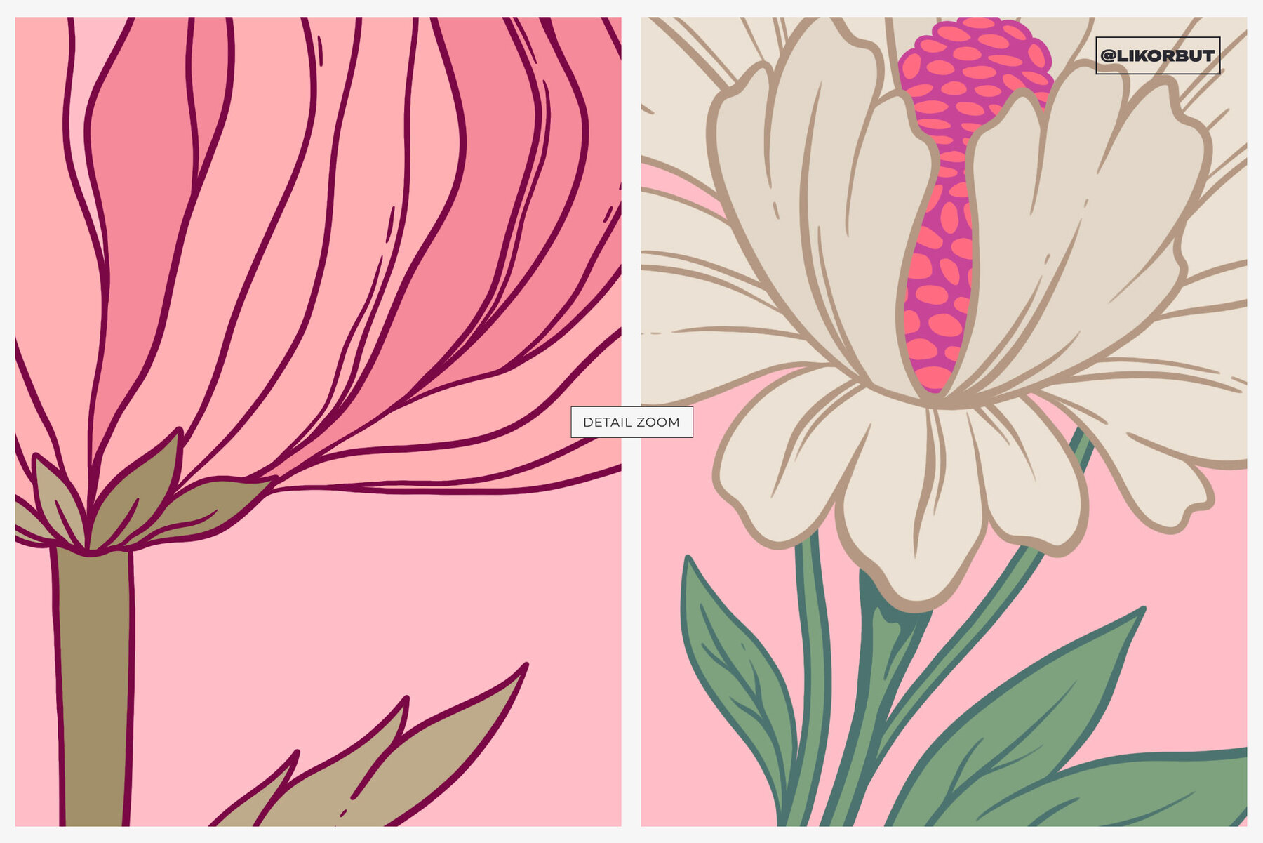 Modern Botanical Floral Illustration 7