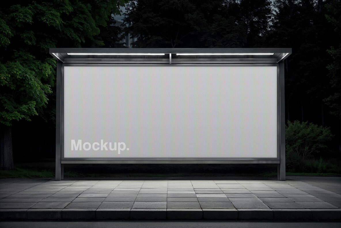 Bus Stop Mockup 4