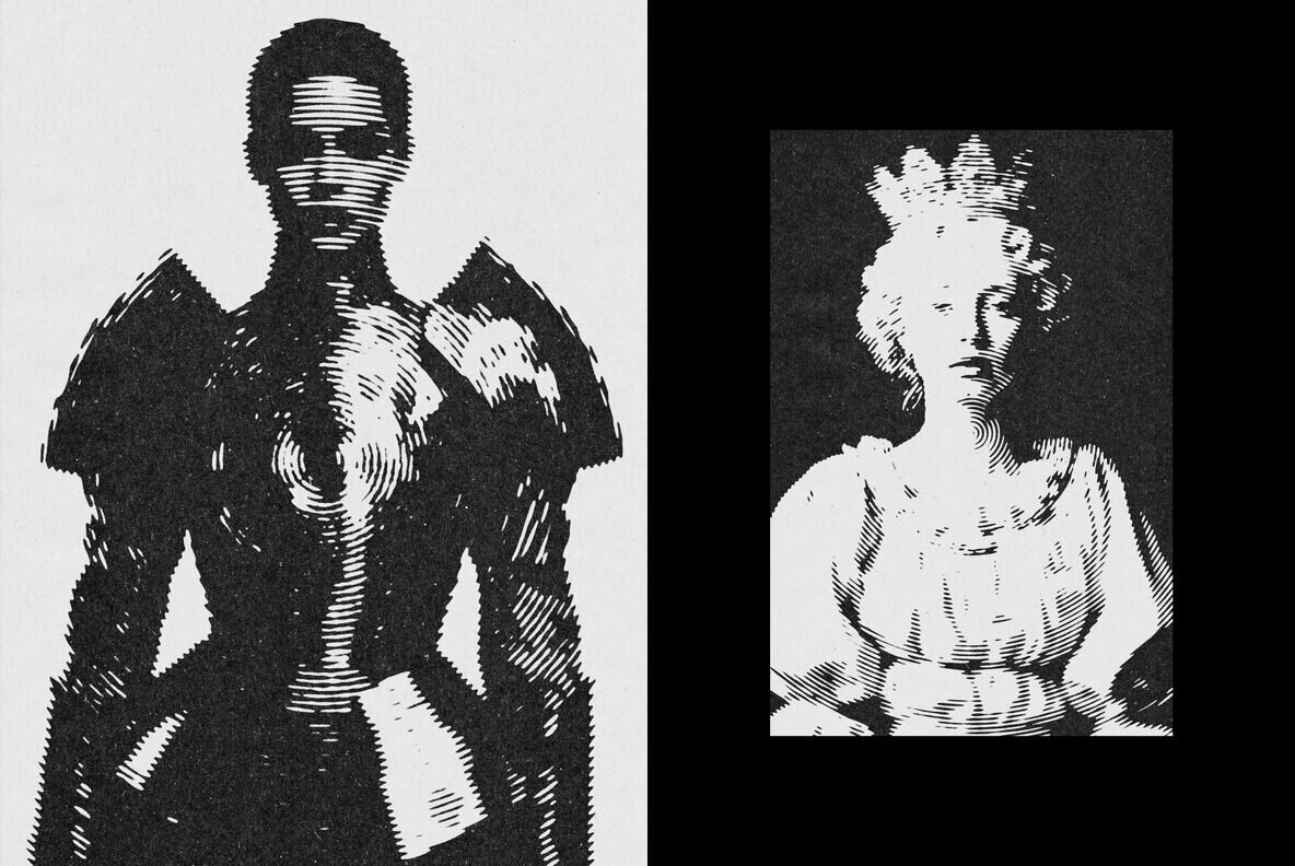 Circular Grunge Hafltone Effect 2