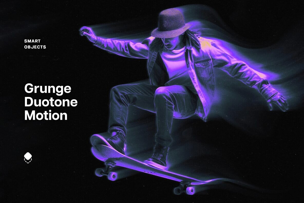 Grunge Duotone Motion Photo Effect 1