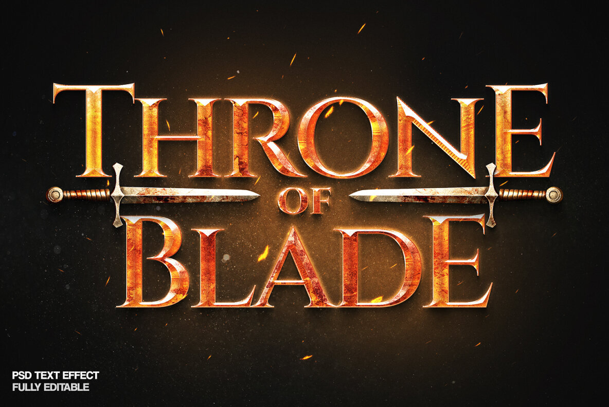 Fantasy Game Title Text Effect 1