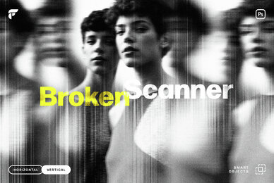 Broken Scanner Photo Effect