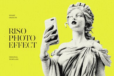 Grainy Risographic Photo Effect