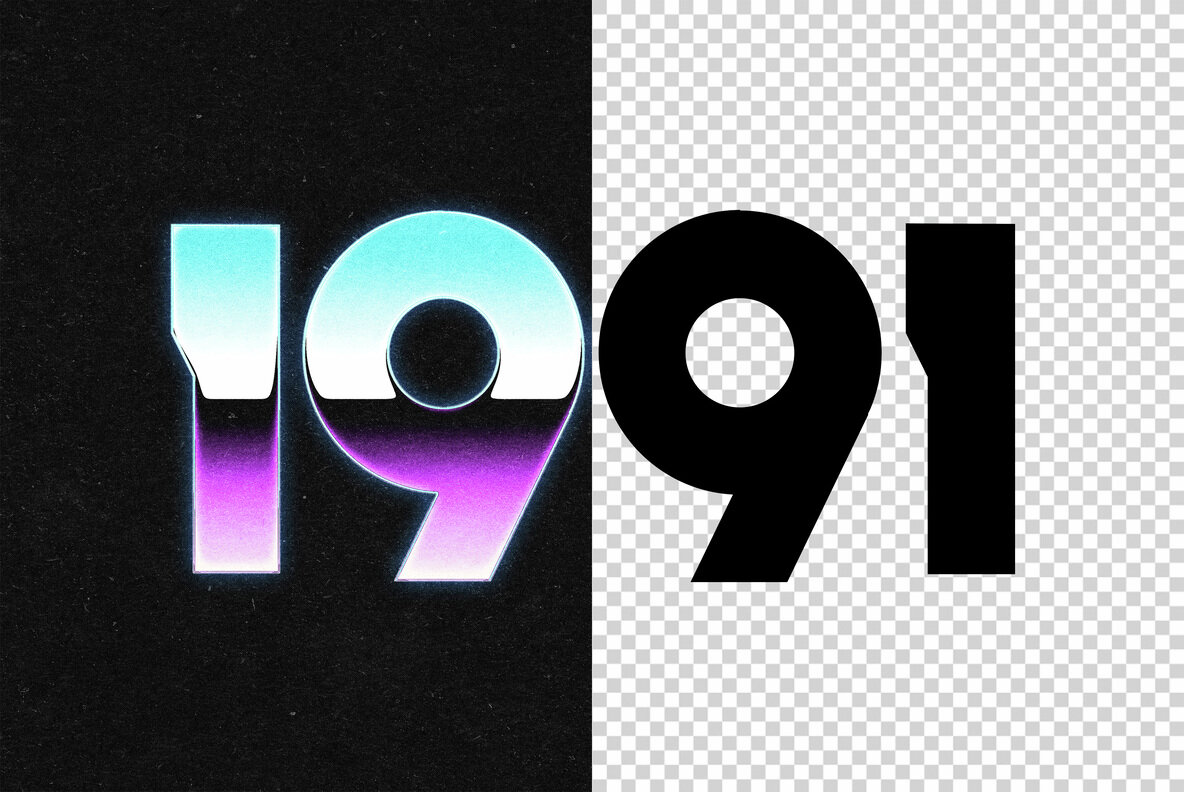 Retro Wave Chrome Text Effect 4