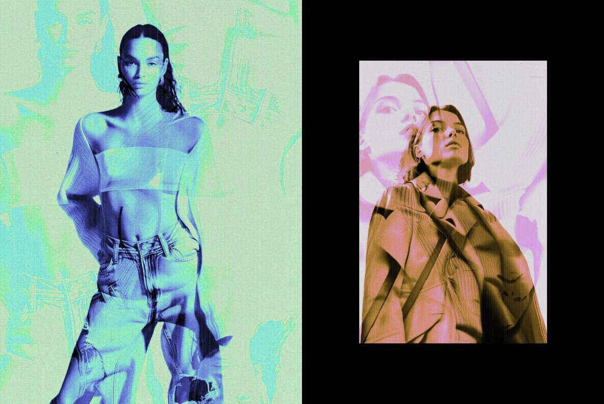 Grunge Neon Photo Effect 2