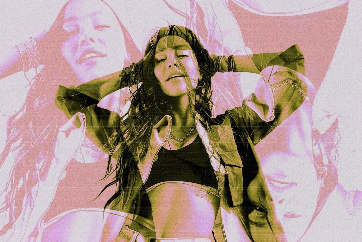 Grunge Neon Photo Effect 3