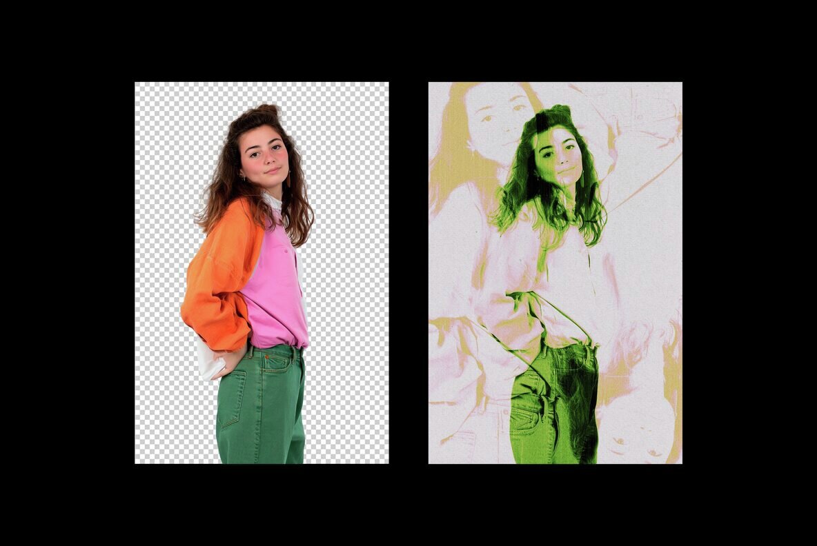 Grunge Neon Photo Effect 4