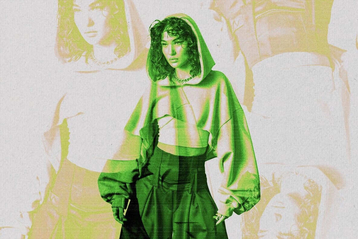 Grunge Neon Photo Effect 7