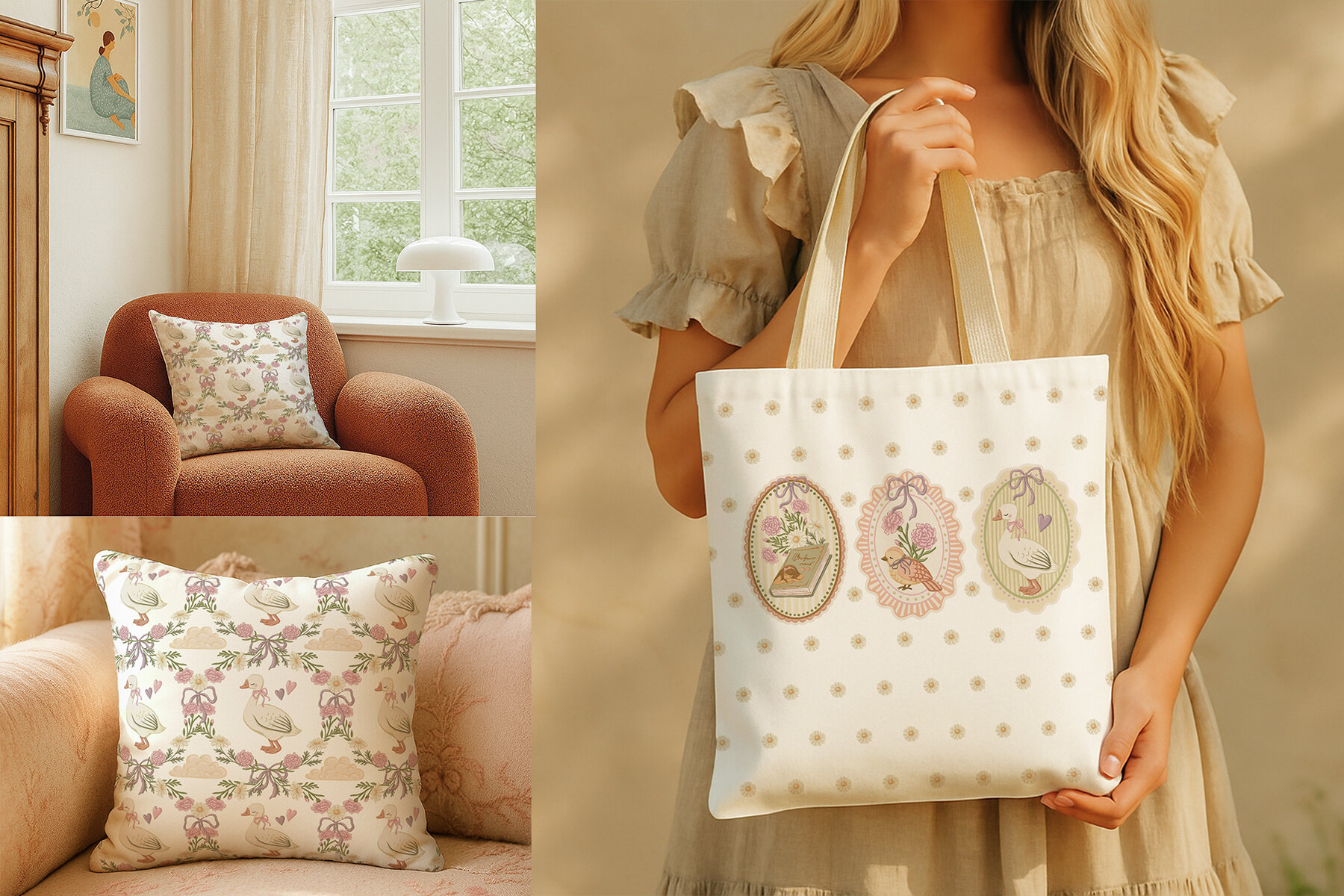 Coquette Cottage Hand Drawn Vector Art 5