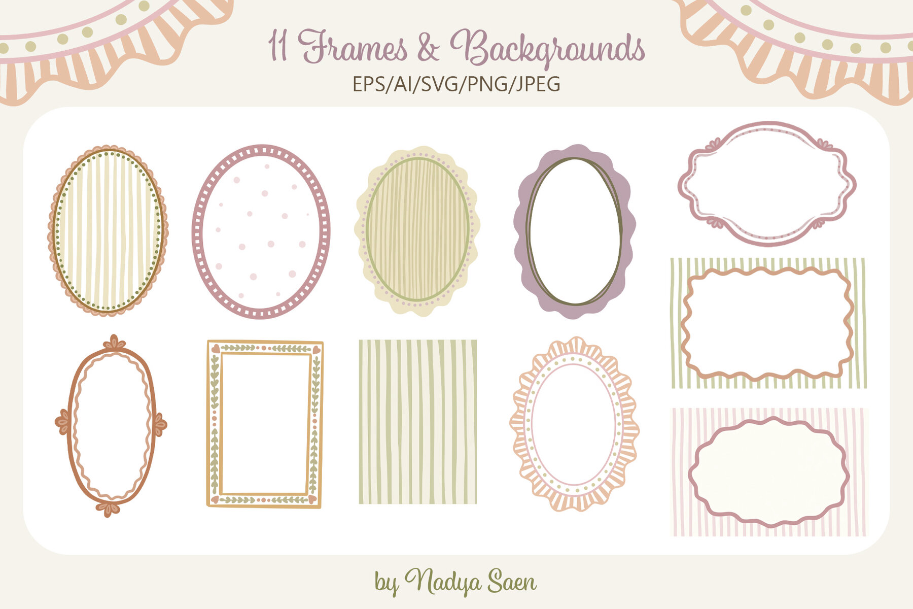 Coquette Cottage Hand Drawn Vector Art 9