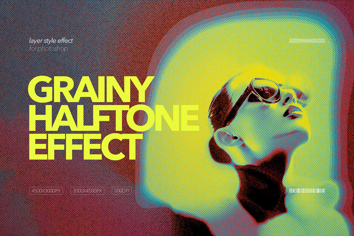 Grainy Halftone Effect 1