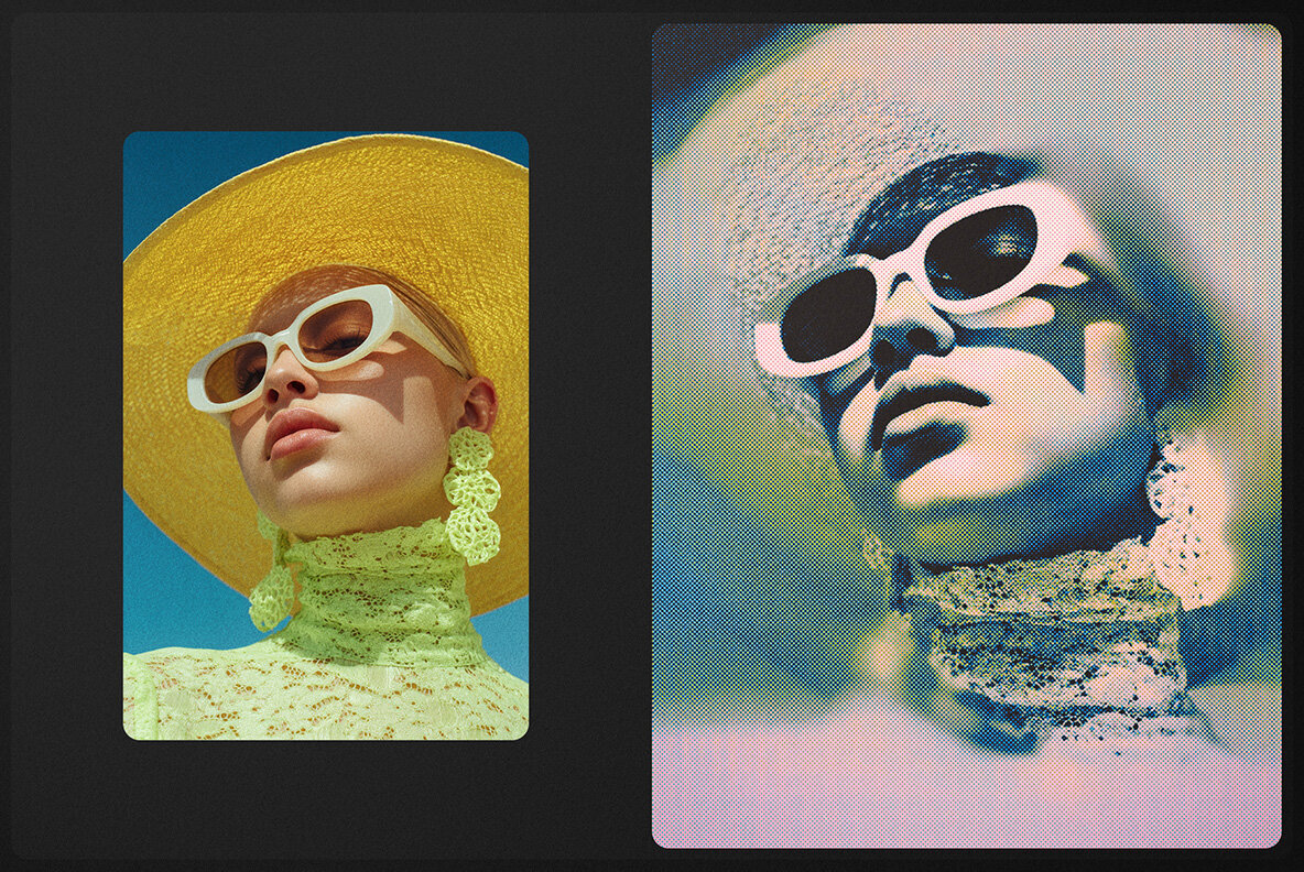 Grainy Halftone Effect 2