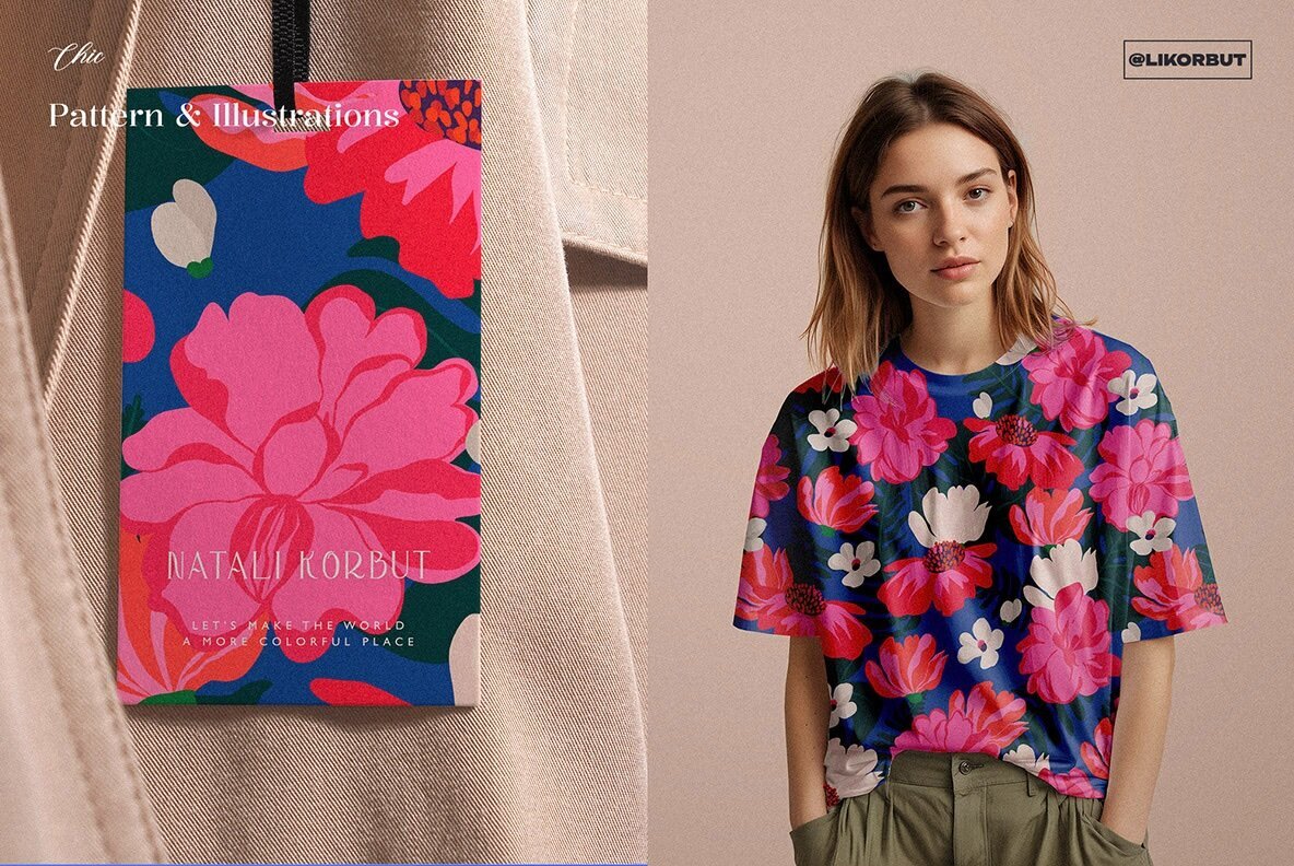 Bliss Bold Bloom Naive Floral Pattern 3