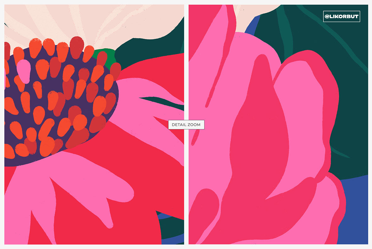 Bliss Bold Bloom Naive Floral Pattern 8