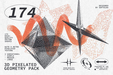 3D Pixelated Geometry Pack