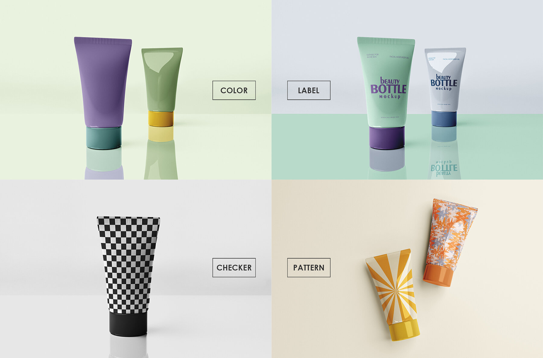 Beauty Packaging Mockup Set 3