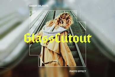 Glass Cutout Photo Effect