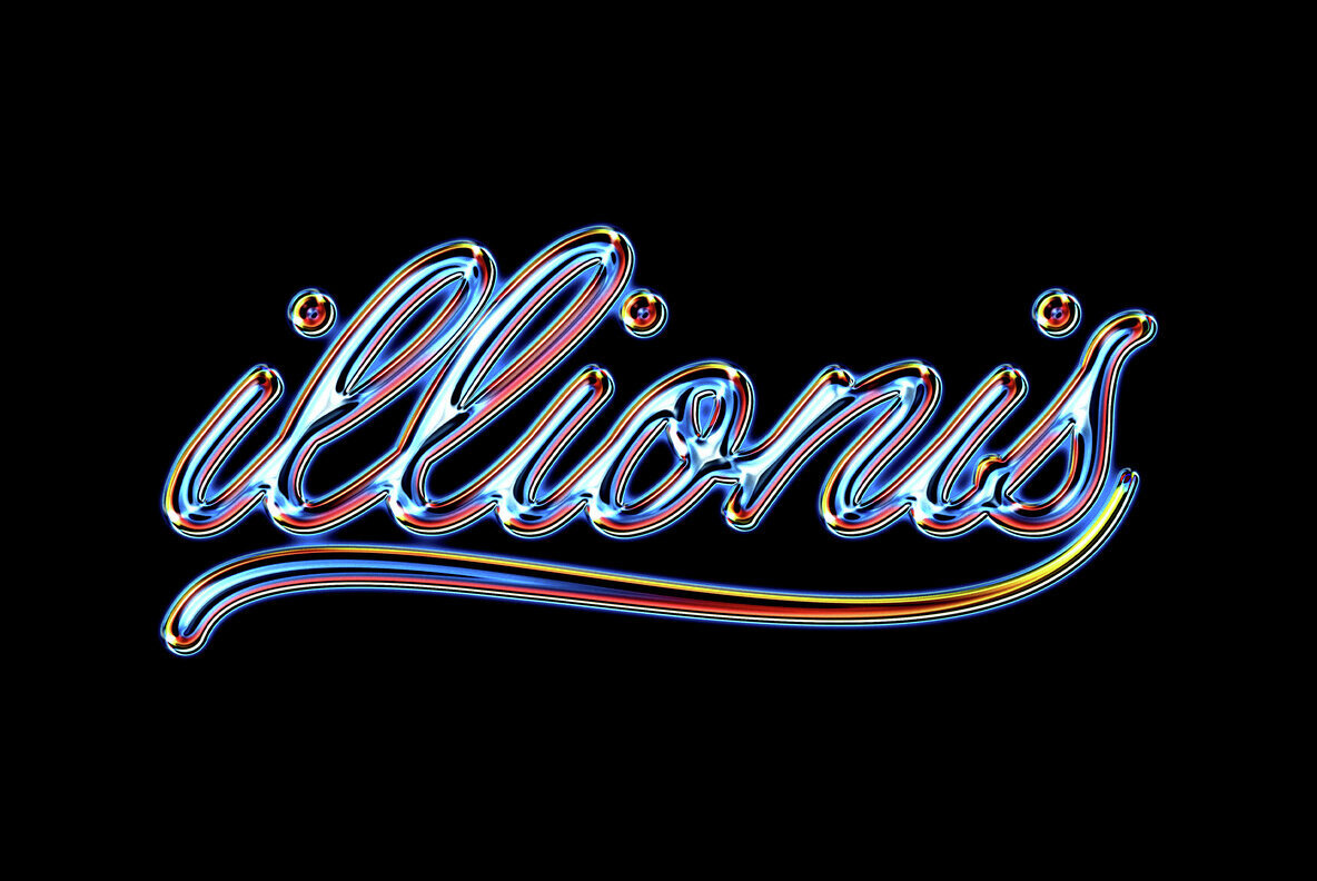 Luminous Chrome Text and Logo Effect 2