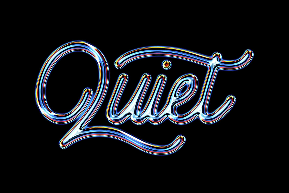 Luminous Chrome Text and Logo Effect 3