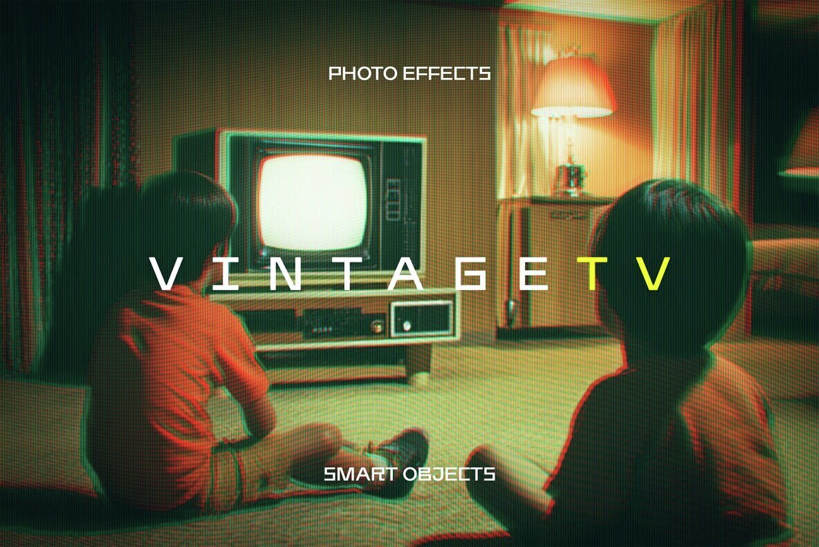Vintage TV Photo Effect 1