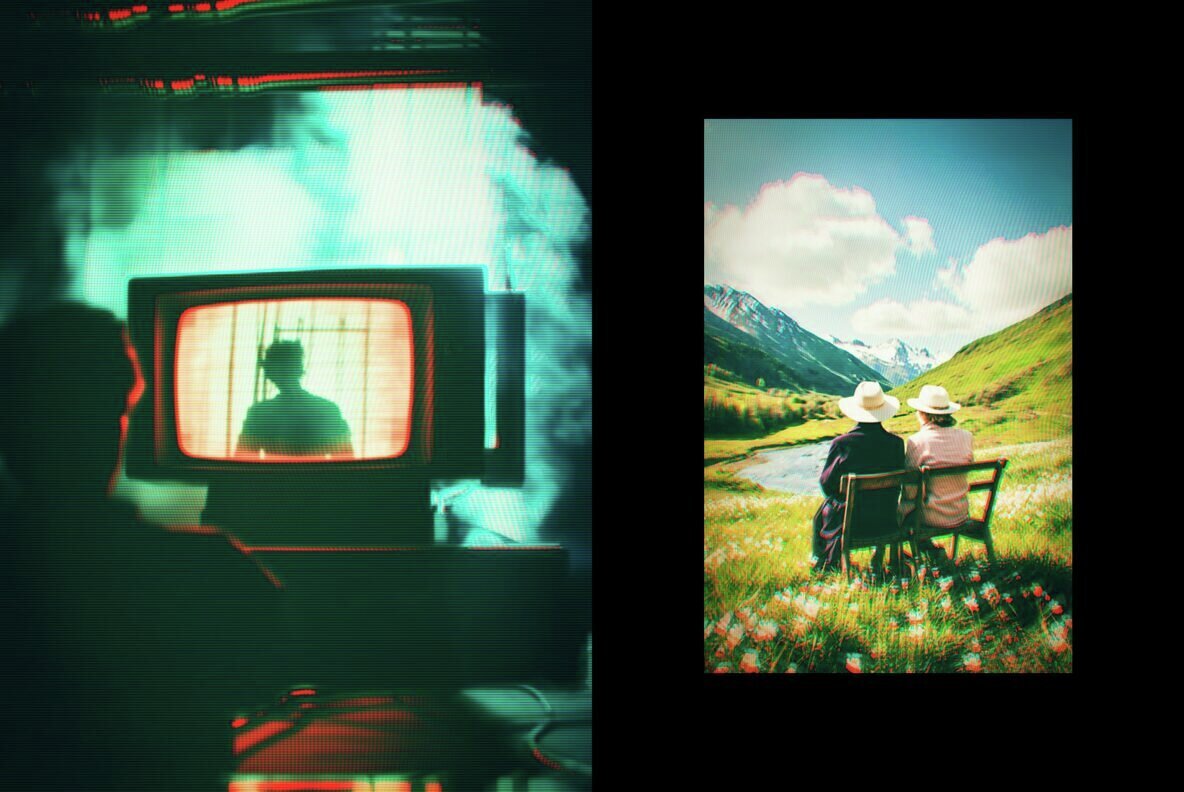 Vintage TV Photo Effect 2