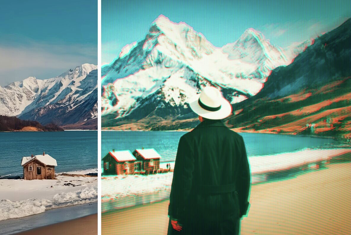 Vintage TV Photo Effect 5