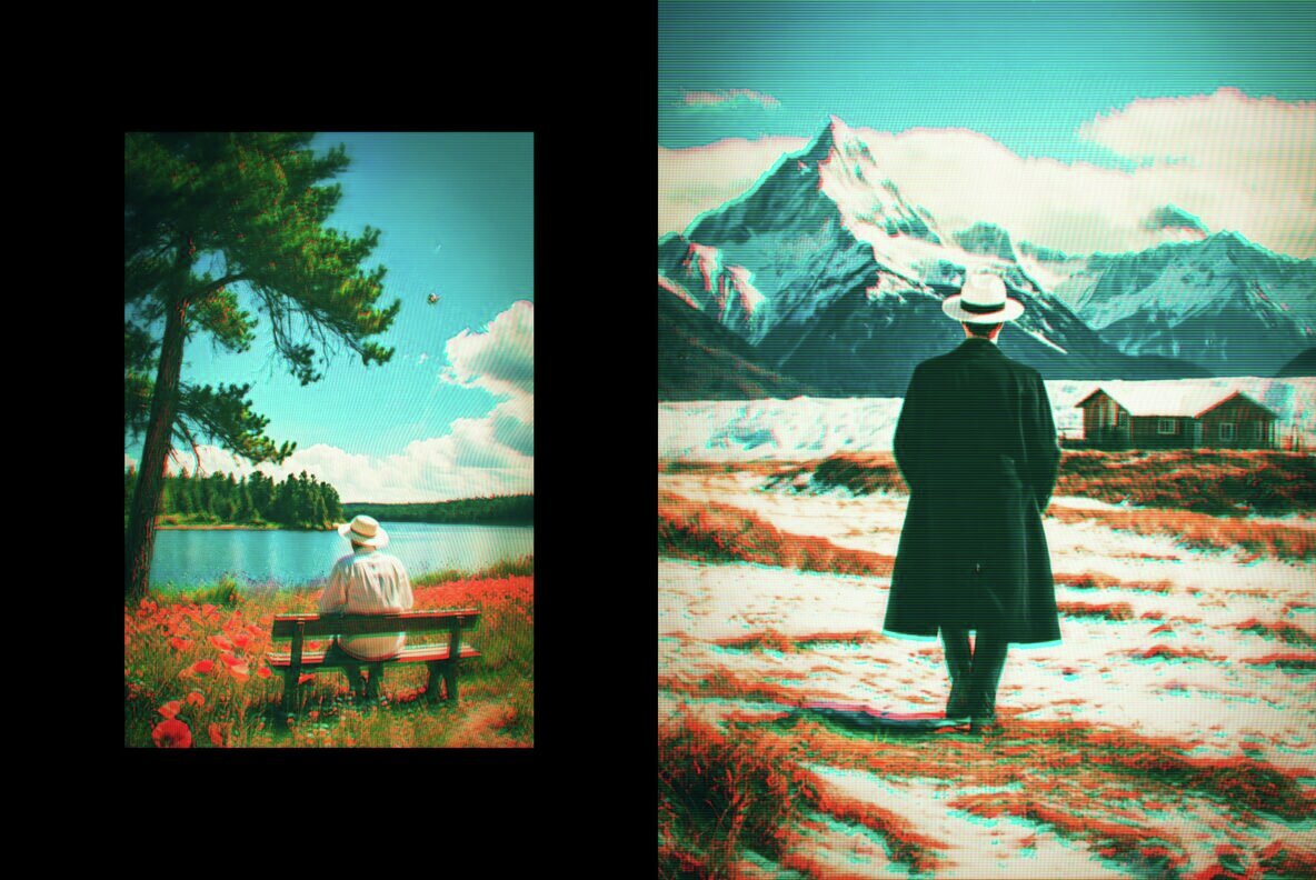 Vintage TV Photo Effect 6