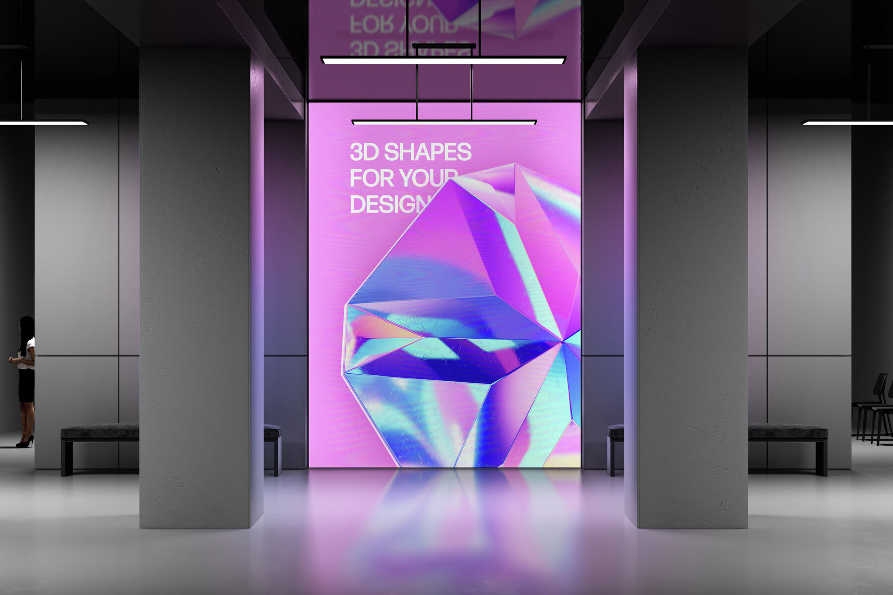 Crystals Collection   3D Objects Set 5