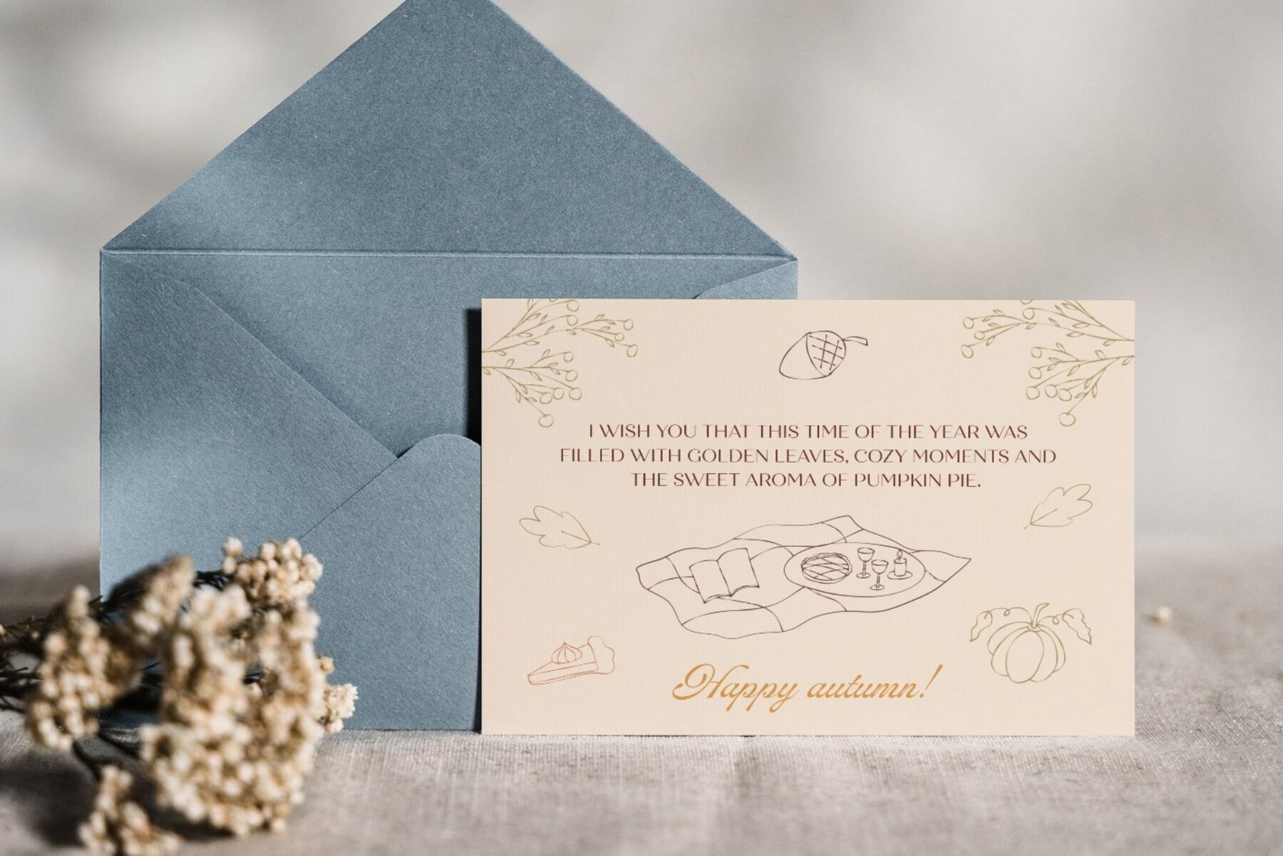 Autumn Outline Hand Drawn Food Fall 2