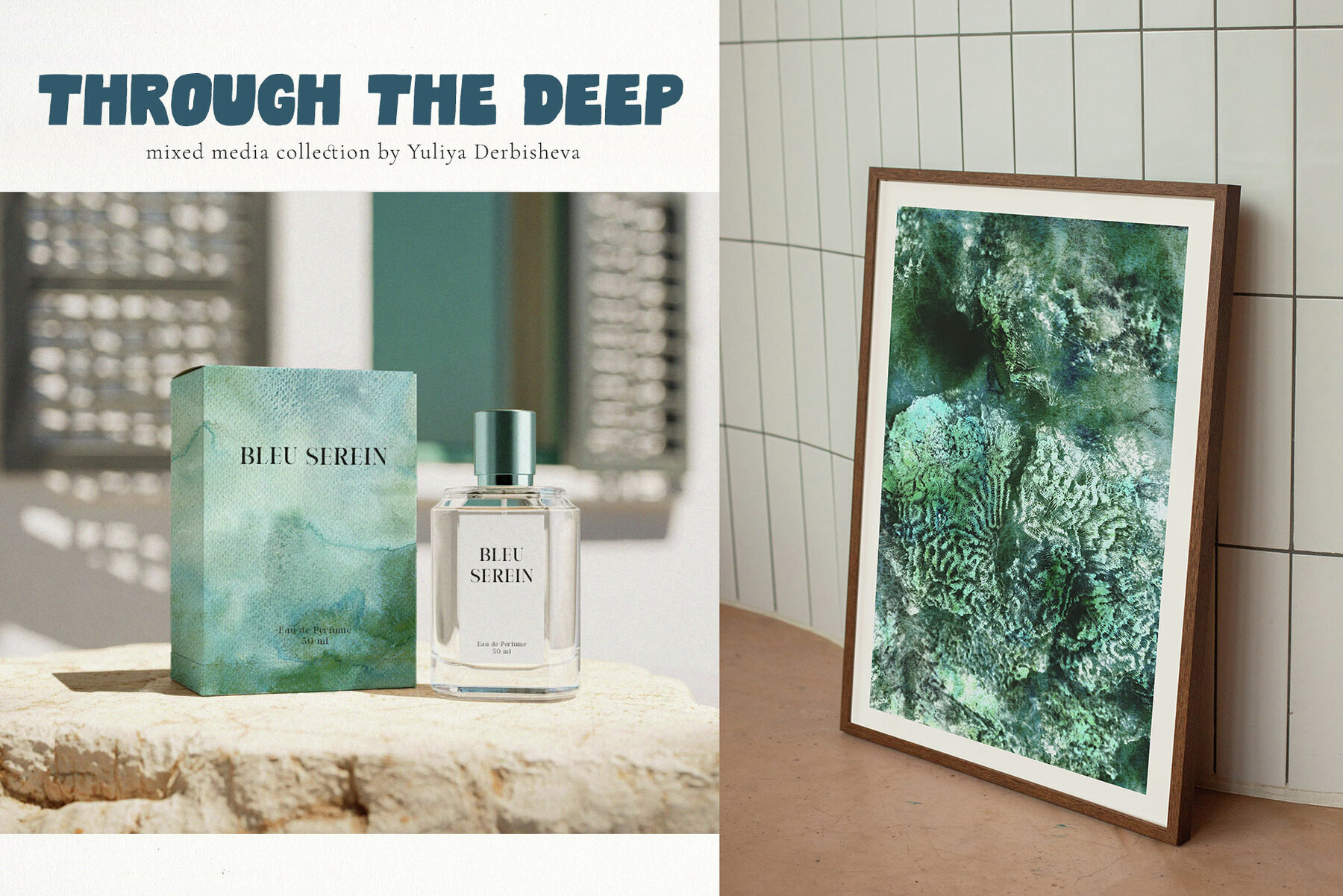 Ocean Watercolor Backgrounds and Nautical Graphic Illustrations 3