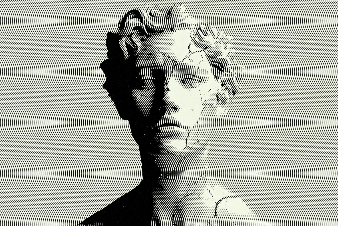 Wavy Halftone Photo Effect 7