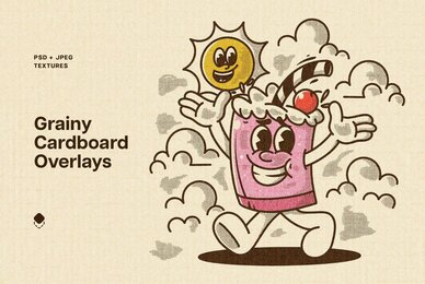 Grainy Cardboard Overlay Textures