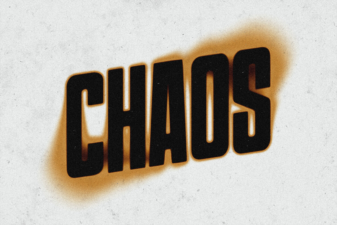 Colored Blur Text Effect 3