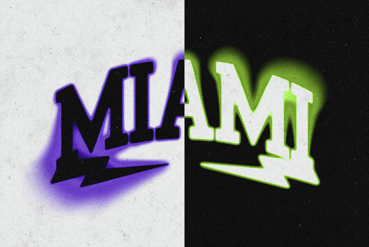 Colored Blur Text Effect 4