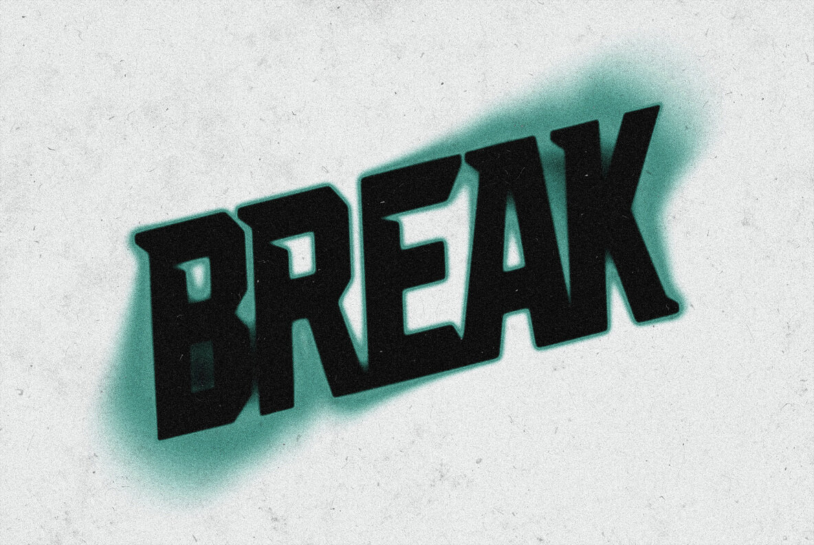 Colored Blur Text Effect 5