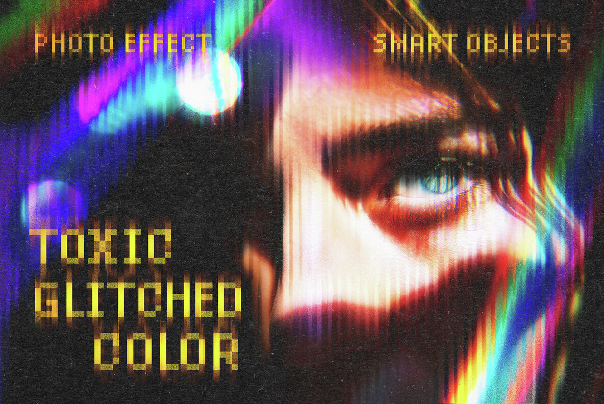 Glitched Color Photo Effect 1