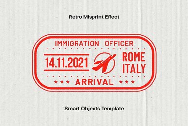 Retro Misprint Design Effect