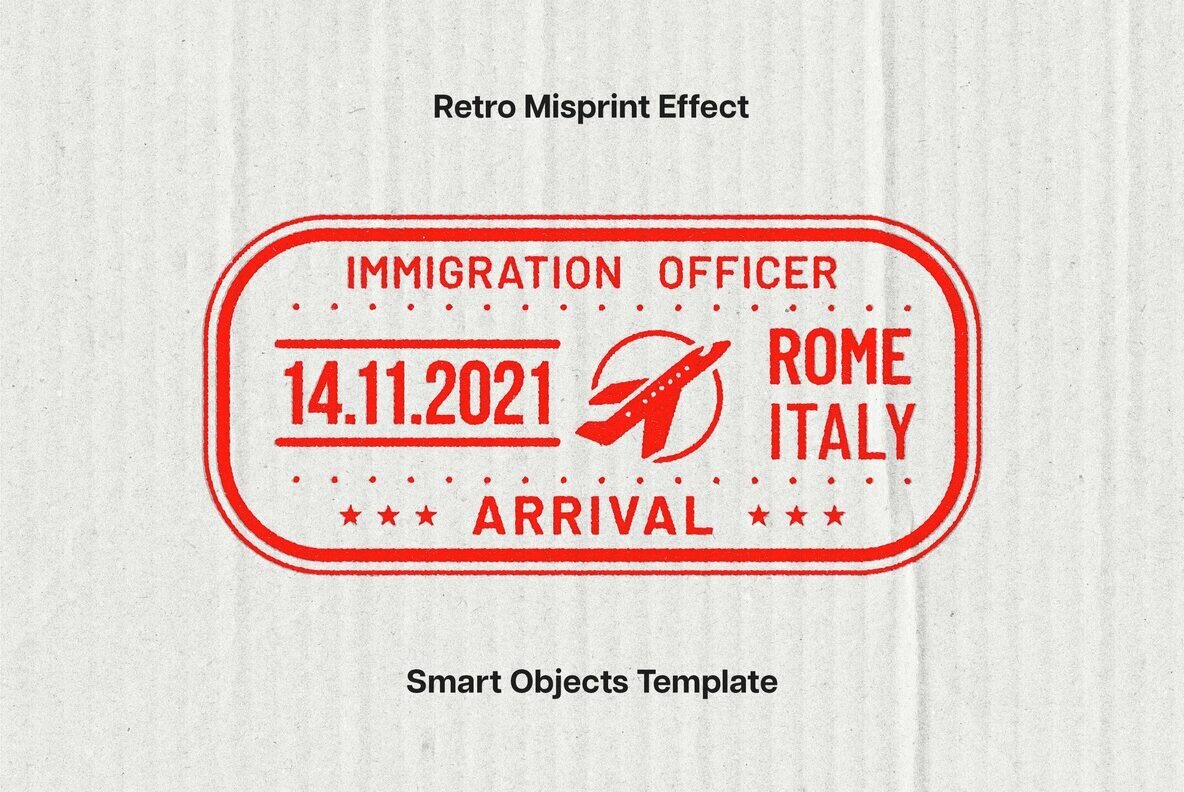 Retro Misprint Design Effect 1