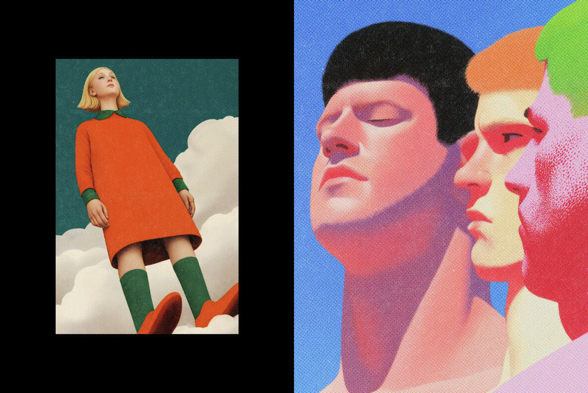 Halftone Print Effect 4