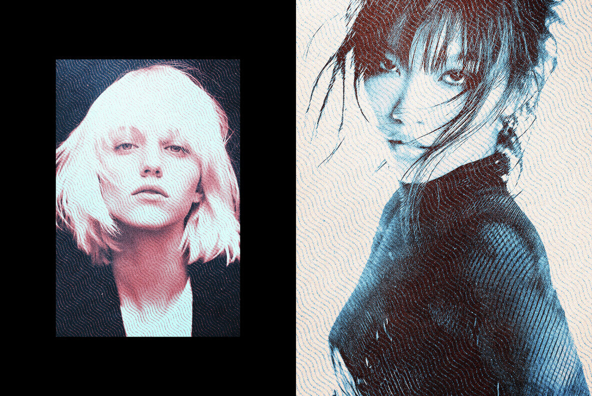 Wavy Halftone Photo Effect 5