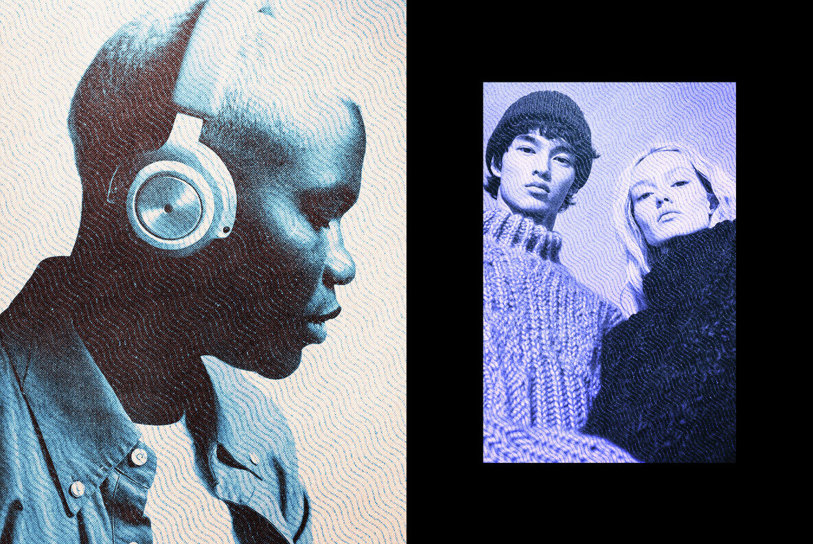 Wavy Halftone Photo Effect 6