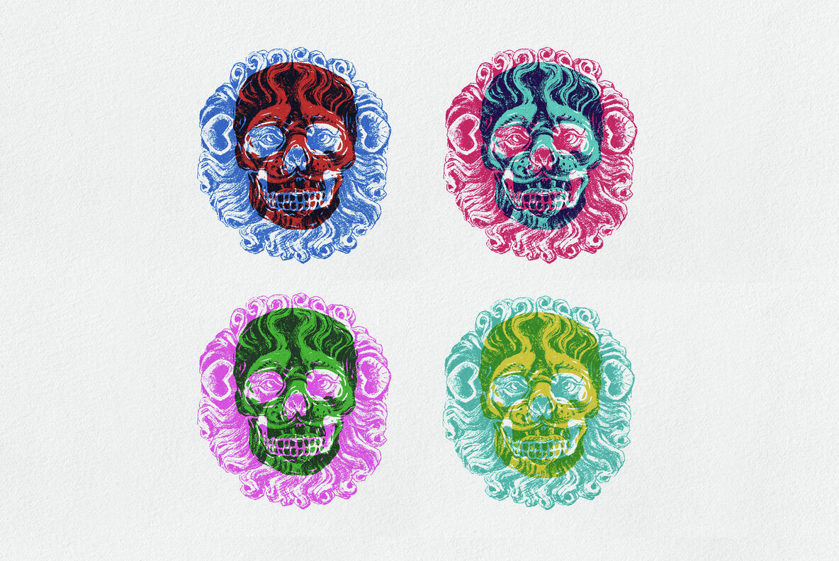 Risograph Vintage Overprint Effect 2