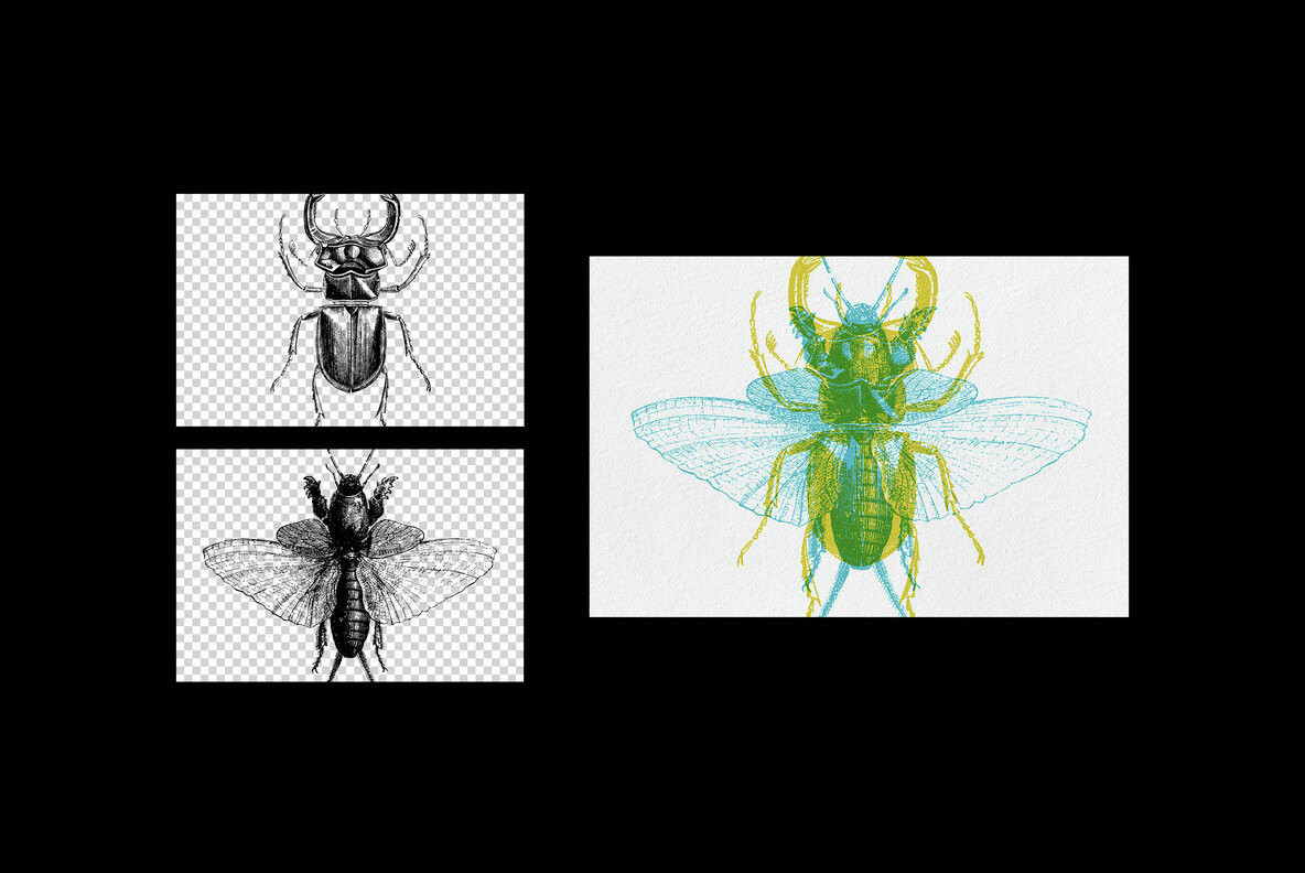 Risograph Vintage Overprint Effect 6