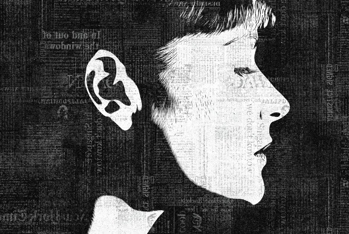 Newspaper Print Photo Effect 4